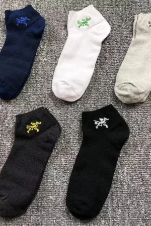 ARC’TERYX Black & White No Show Socks Pack 5 pairs