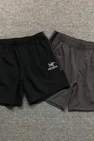 ARC’TERYX Black Woven Logo Shorts