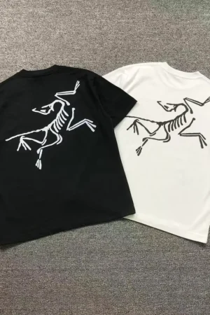 ARC’TERYX Black & White Climbing Skeleton Bird T-Shirt