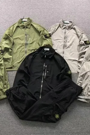 Stone Island Cotton Overshirt & Trousers Set