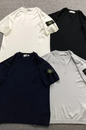 Stone Island Multi-Color Cotton T-Shirt