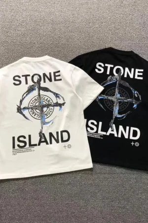 Stone Island Big Logo Print T-Shirt