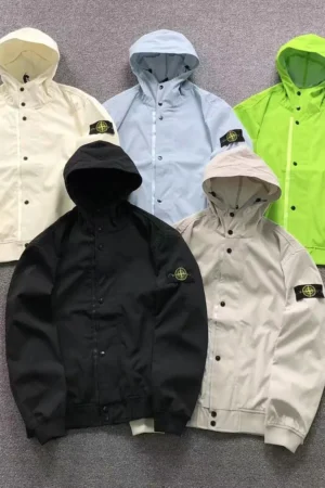 Stone Island Hooded Shirt Jacket Multi-Color