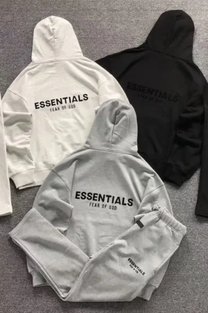 FOG ESSENTIALS Black Hoodie & Sweatpants Set