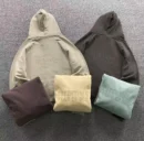 FOG ESSENTIALS Brown Full Zip Knit Hoodie