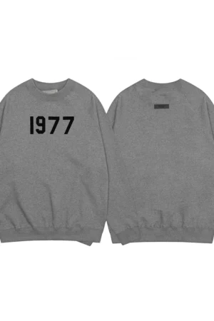FOG ESSENTIALS Grey 1977 Graphic Print Sweatshirt