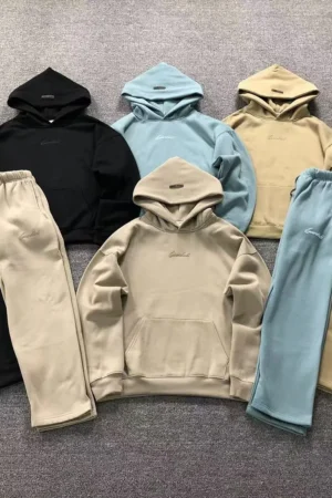 FOG ESSENTIALS Black Hoodie & Sweatpants Set