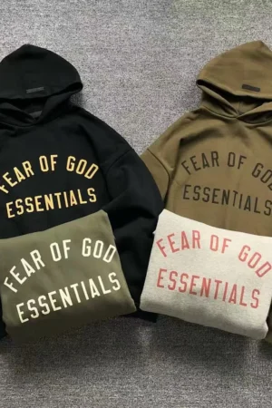 FOG ESSENTIALS Black Graphic Print Hoodie – Style 41101701135