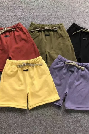 FOG ESSENTIALS Black Small Logo Sweat Shorts